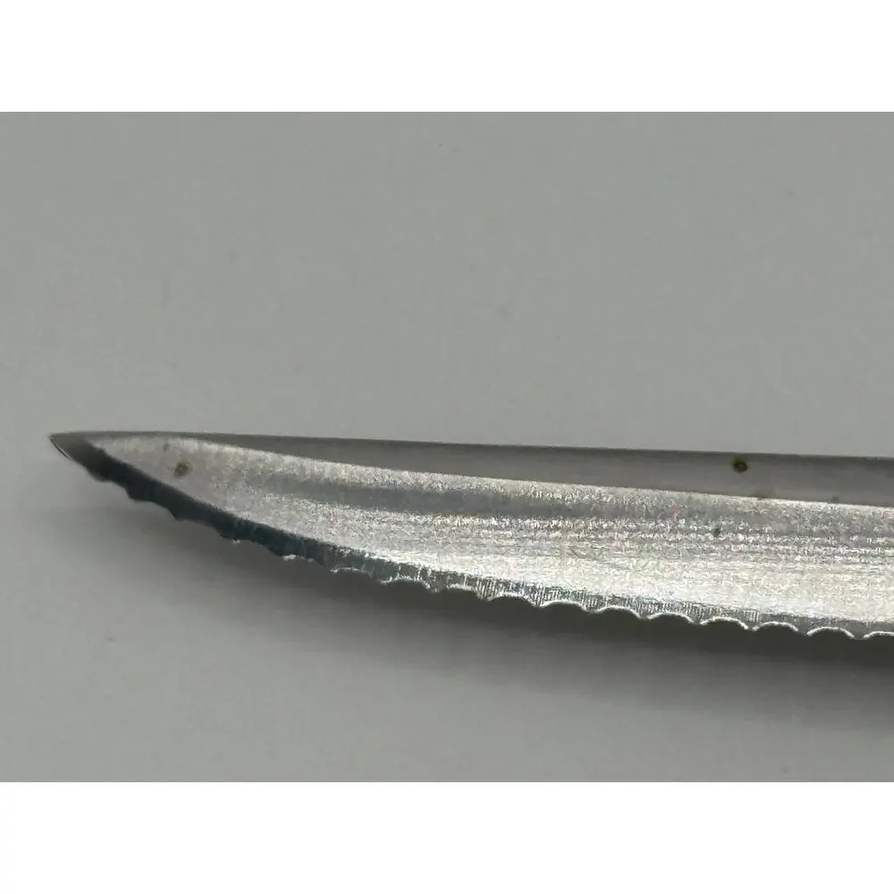 Cutco 1721 Utility Trimming White Pearl Handle Serrated Edge Knife USA